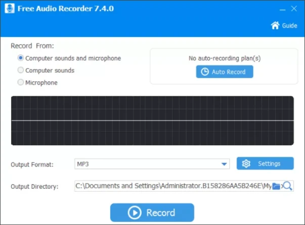 Скачать бесплатно программу Free Audio Recorder 7.4.0 на PC