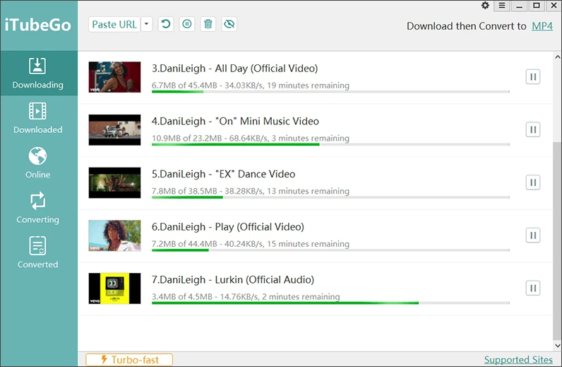 Скачать бесплатно программу iTubeGo YouTube Downloader 6.7.0 на PC